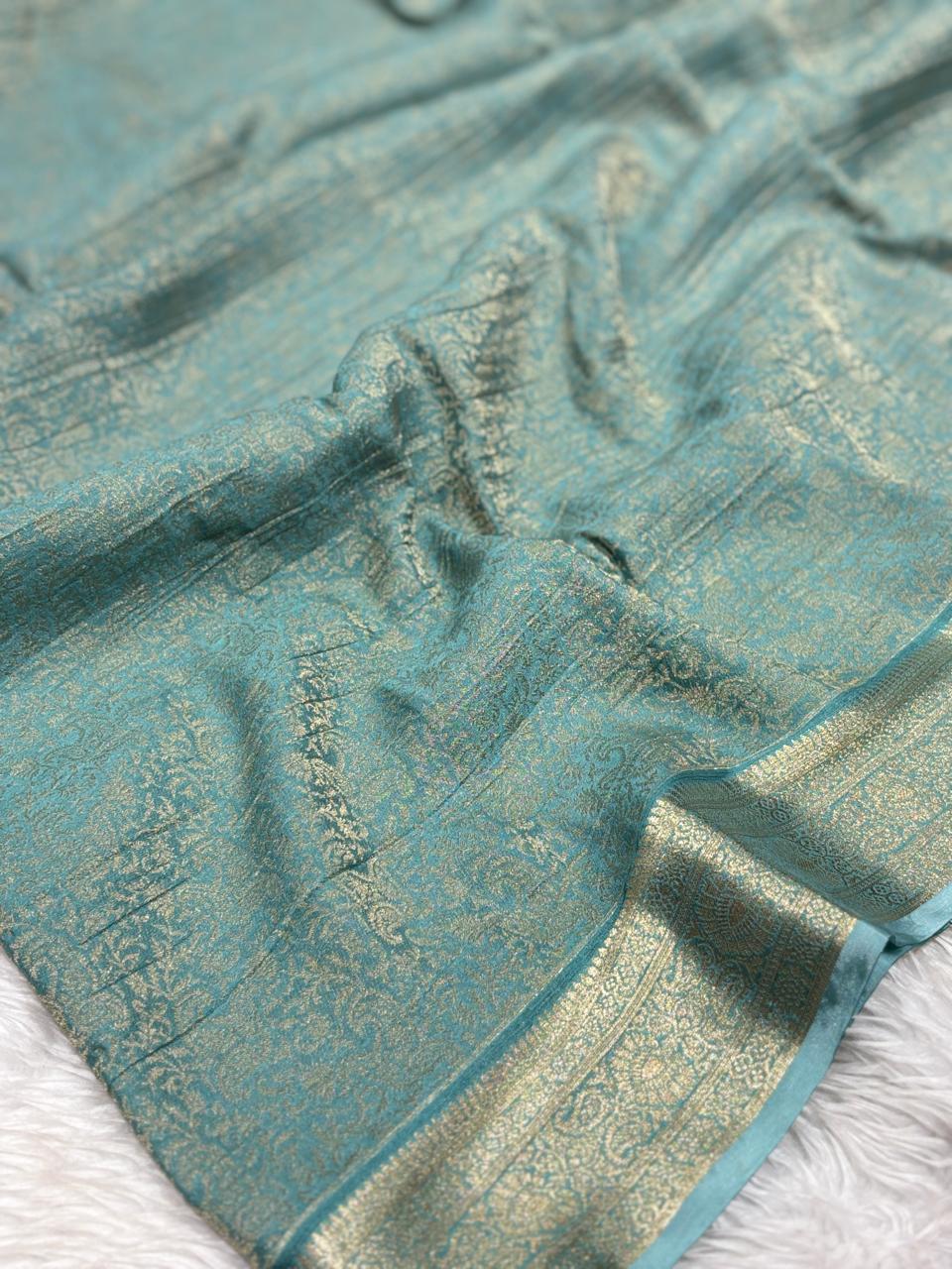 Wrinkle Chiffon Saree
