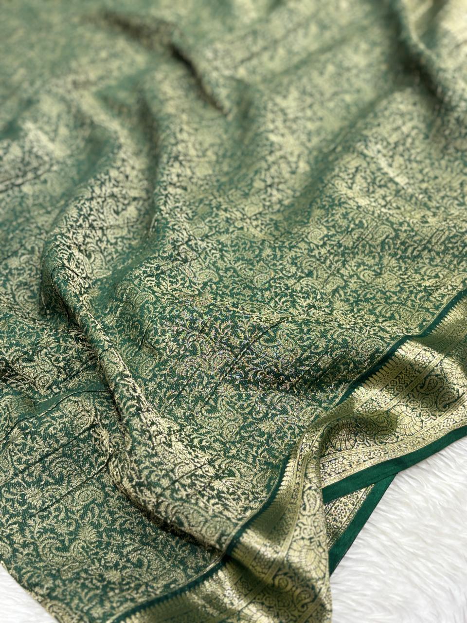 Wrinkle Chiffon Saree