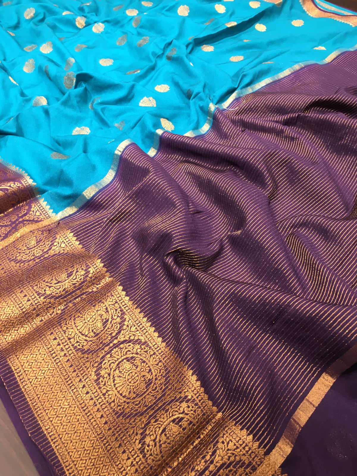 Semi Mysore Crape Saree