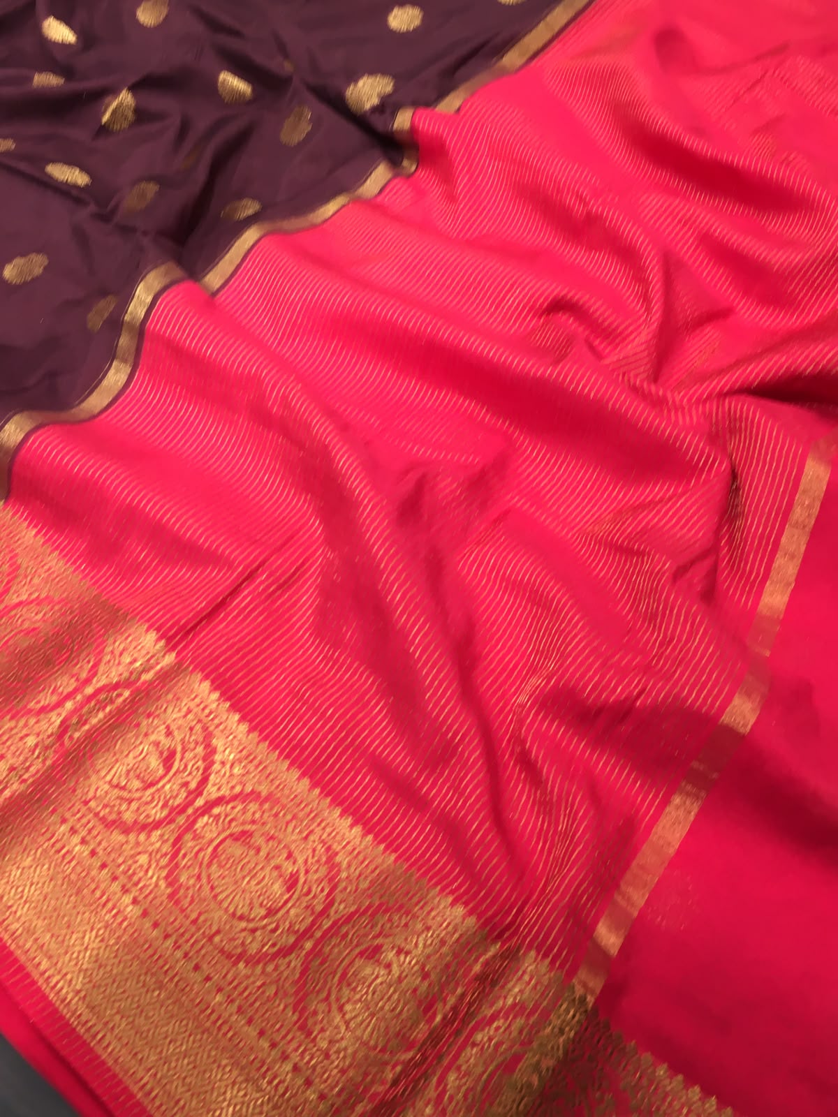 Semi Mysore Crape Saree