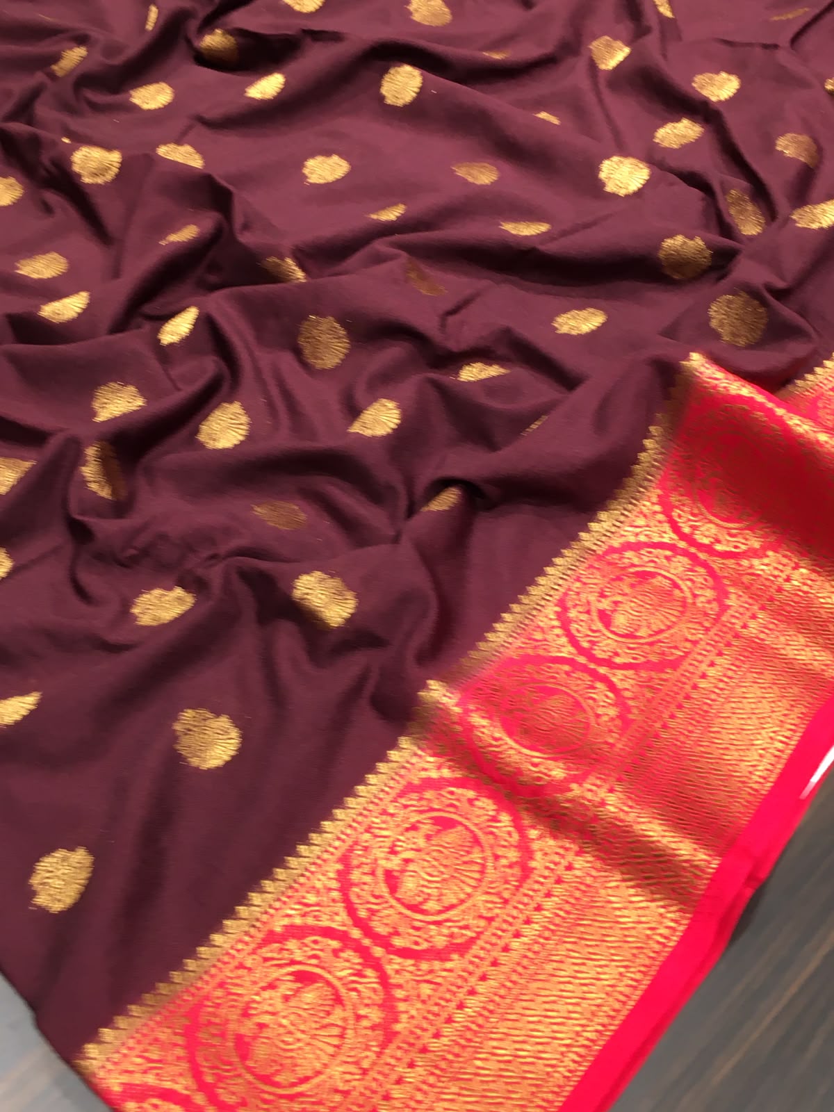 Semi Mysore Crape Saree