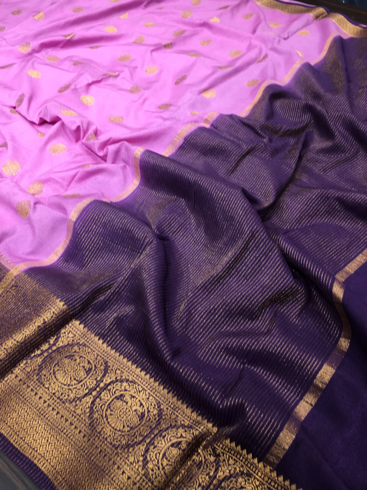 Semi Mysore Crape Saree