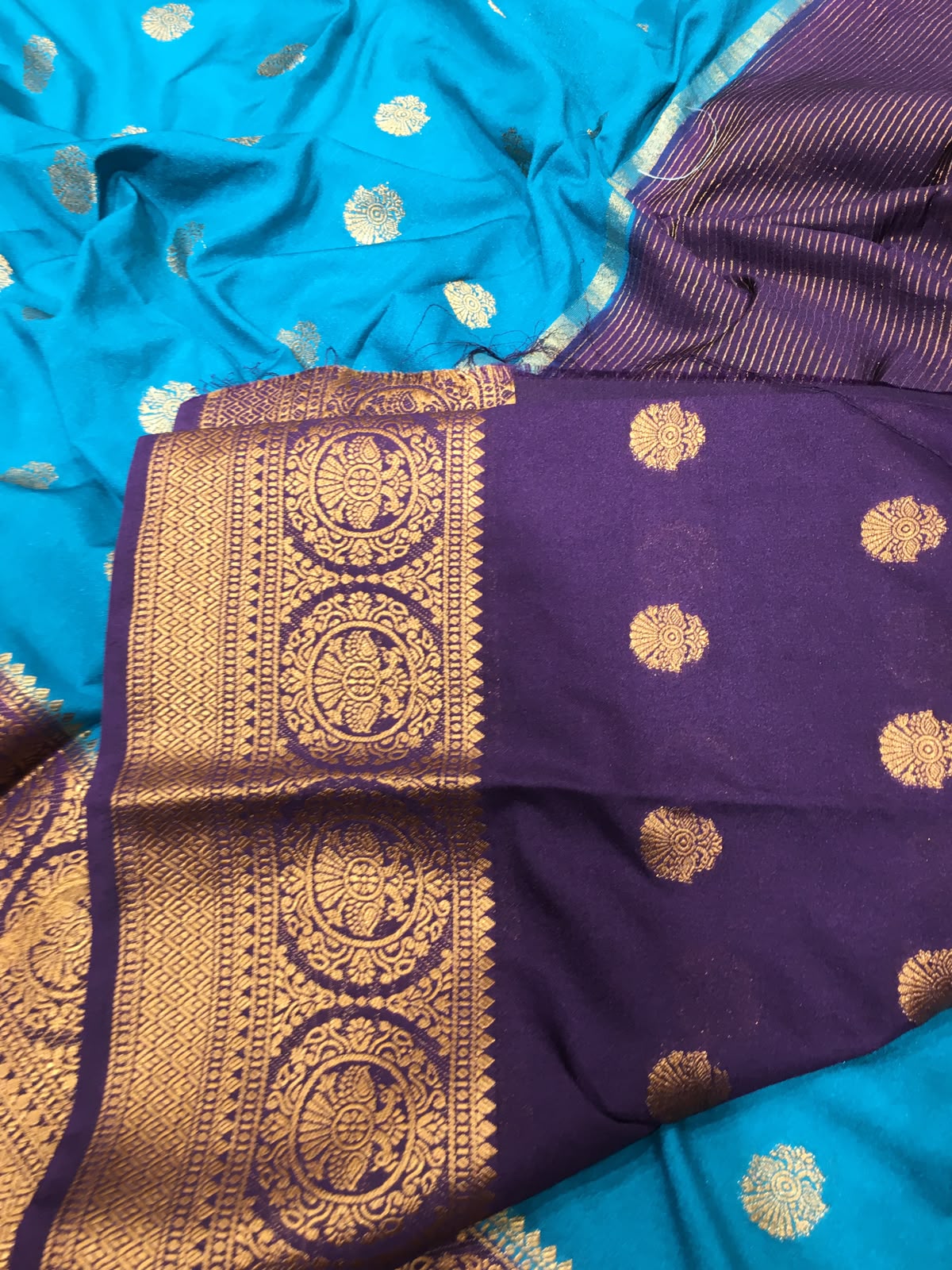 Semi Mysore Crape Saree