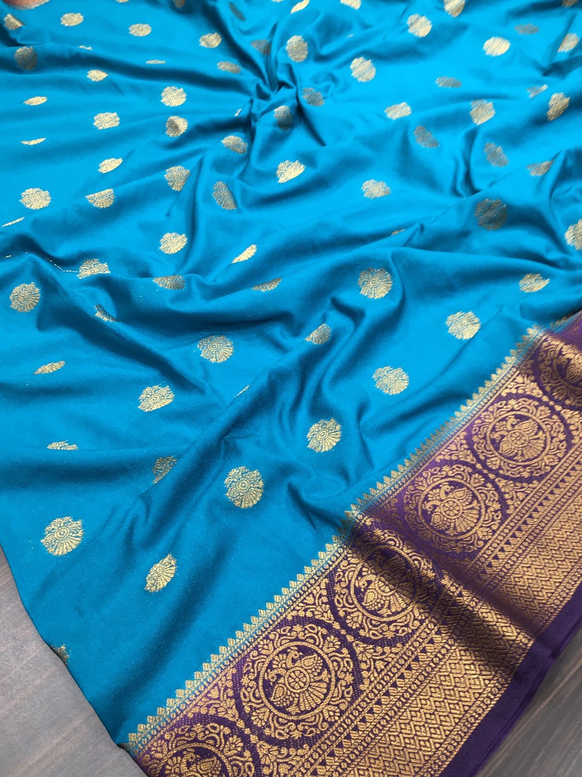 Semi Mysore Crape Saree