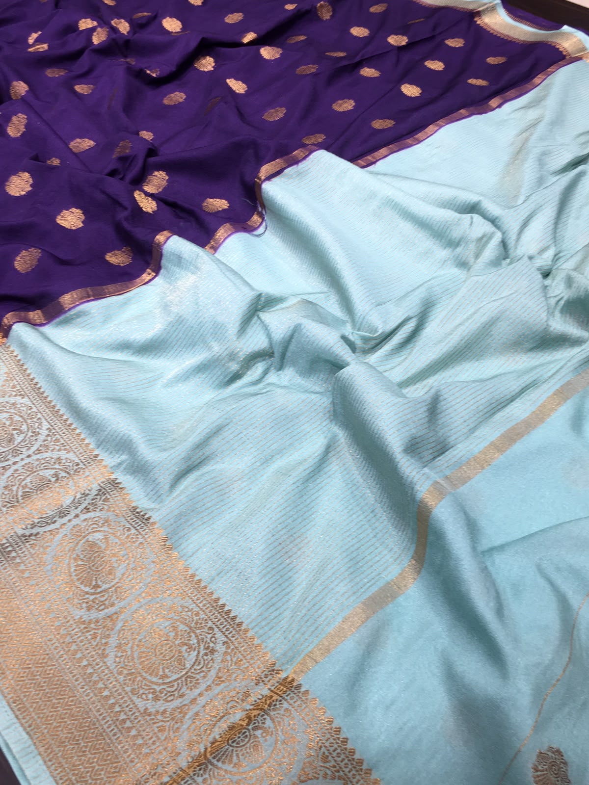 Semi Mysore Crape Saree