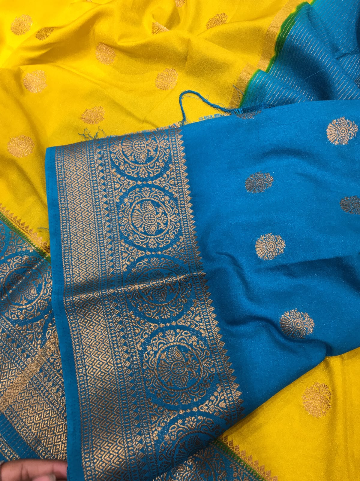 Semi Mysore Crape Saree