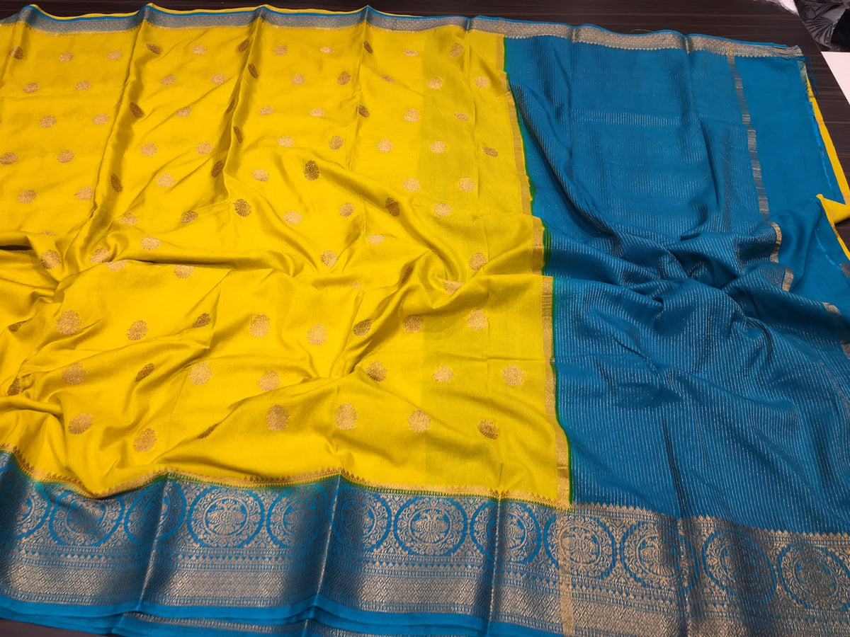 Semi Mysore Crape Saree