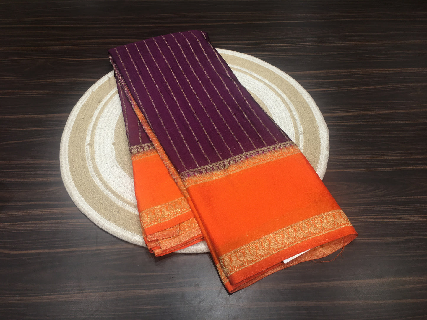 Chiffon crape saree