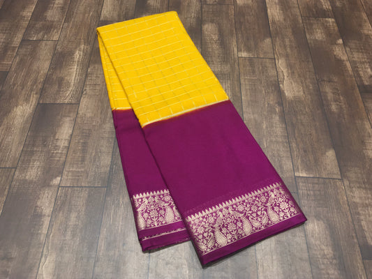 Semi Mysore Crape Silk