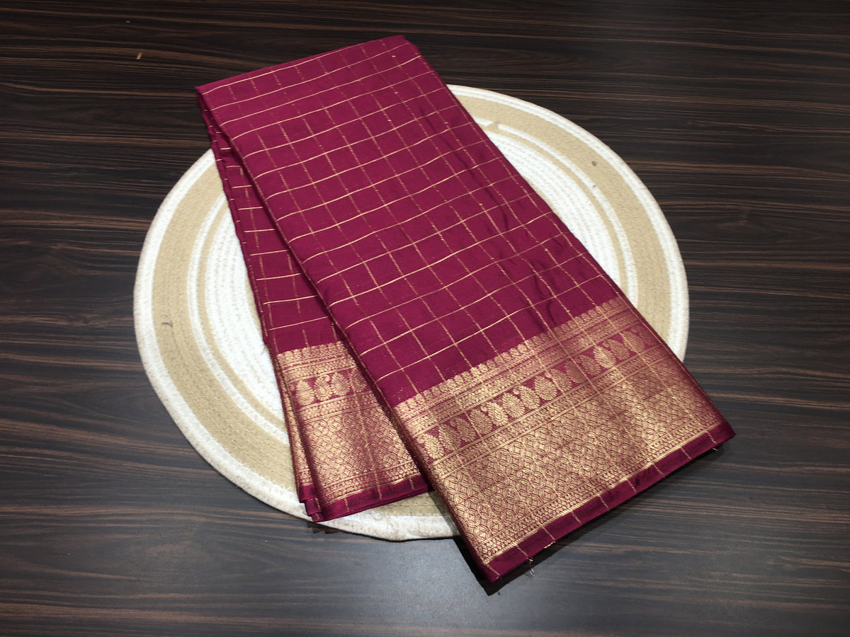 Semi Mysore Crape Silk