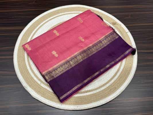 Satin crape saree