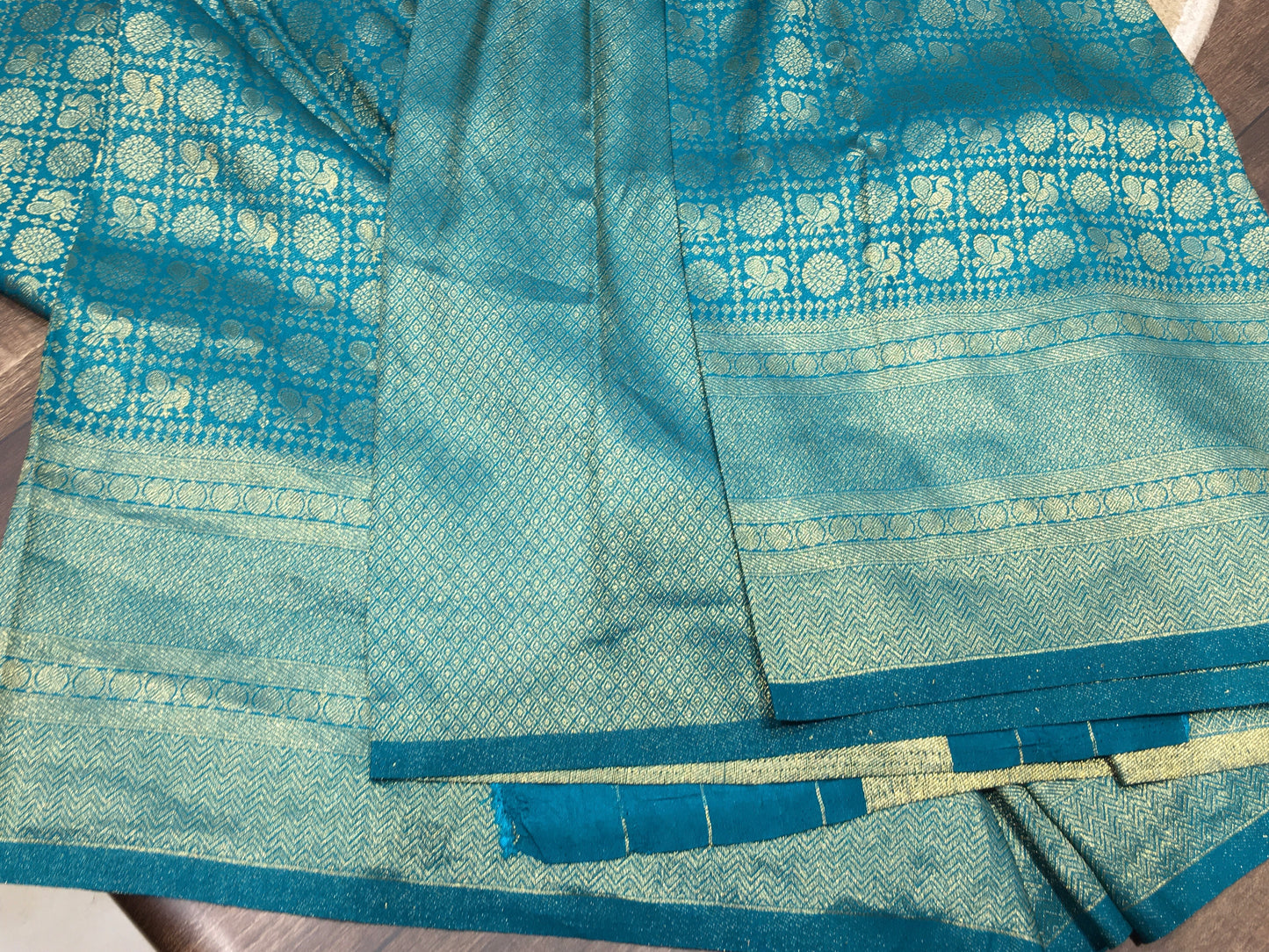 Satin crape saree