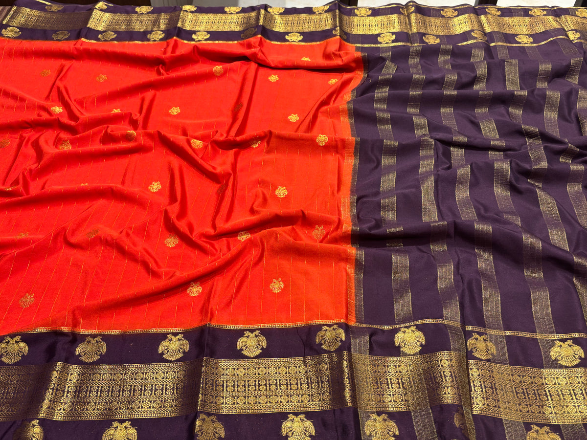 Semi Mysore Crape Silk
