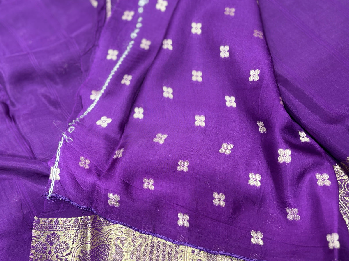 Semi Mysore Crape Saree
