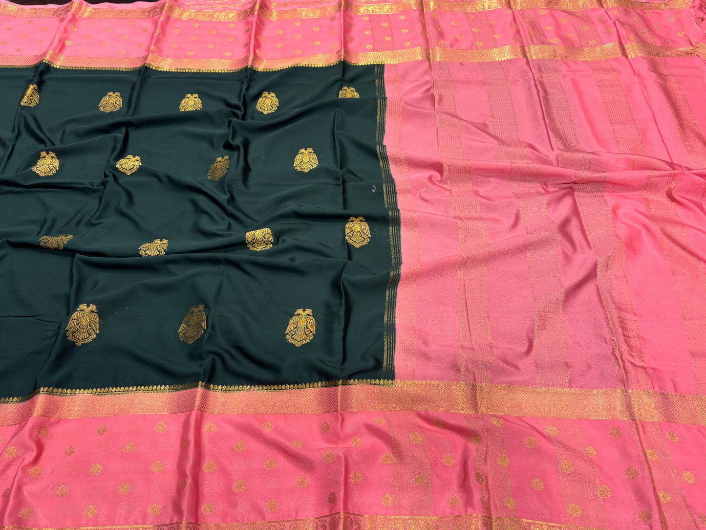Semi Mysore crape saree
