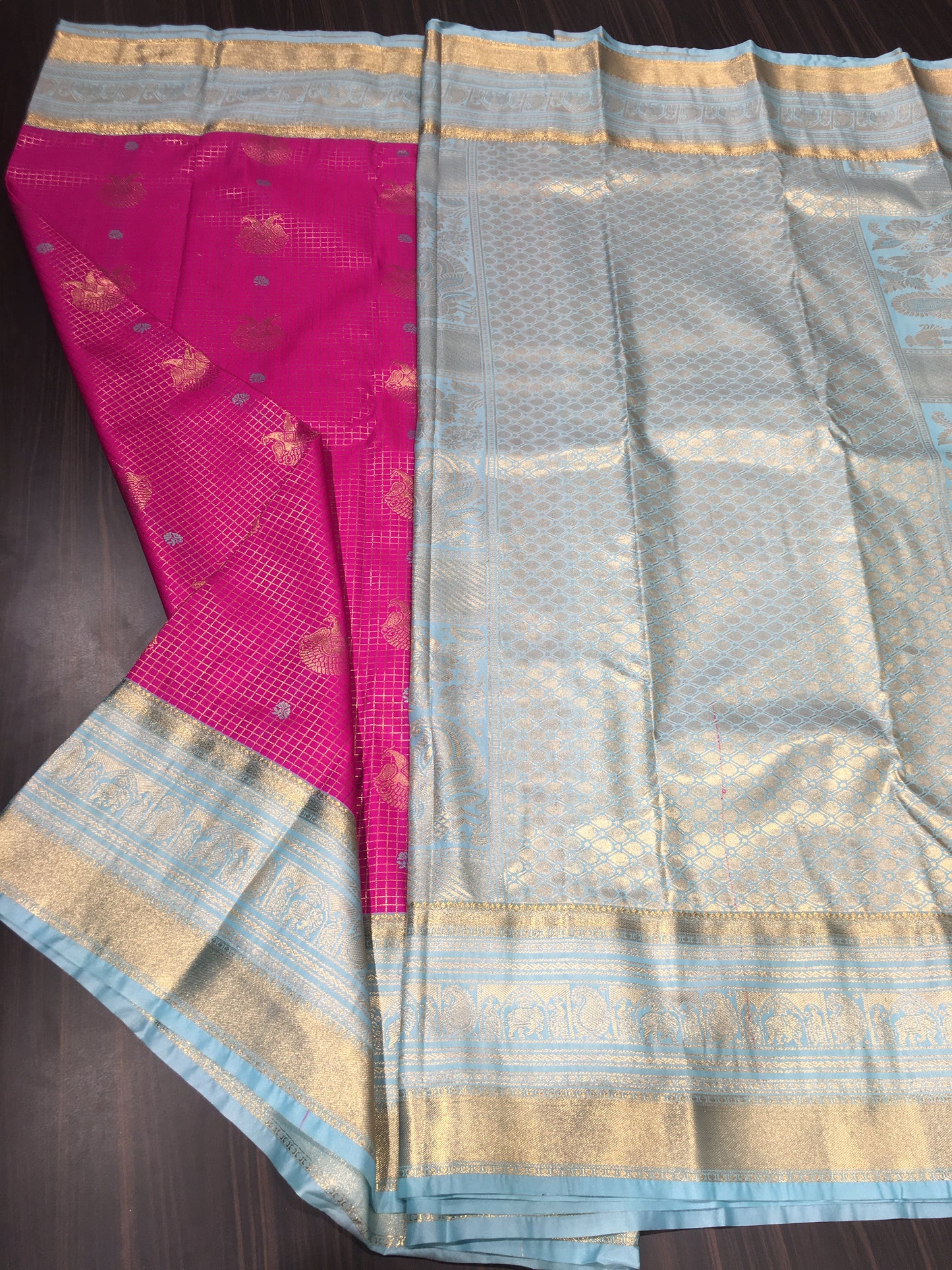 Semi Kanchipuram silk