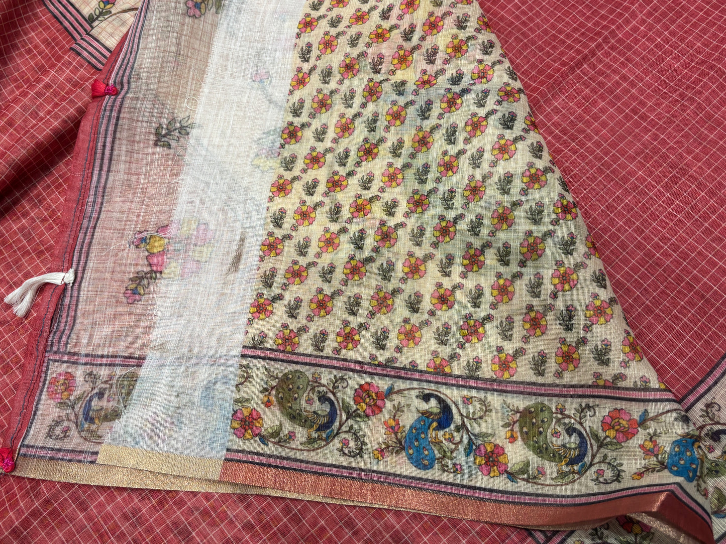 Fancy cotton saree