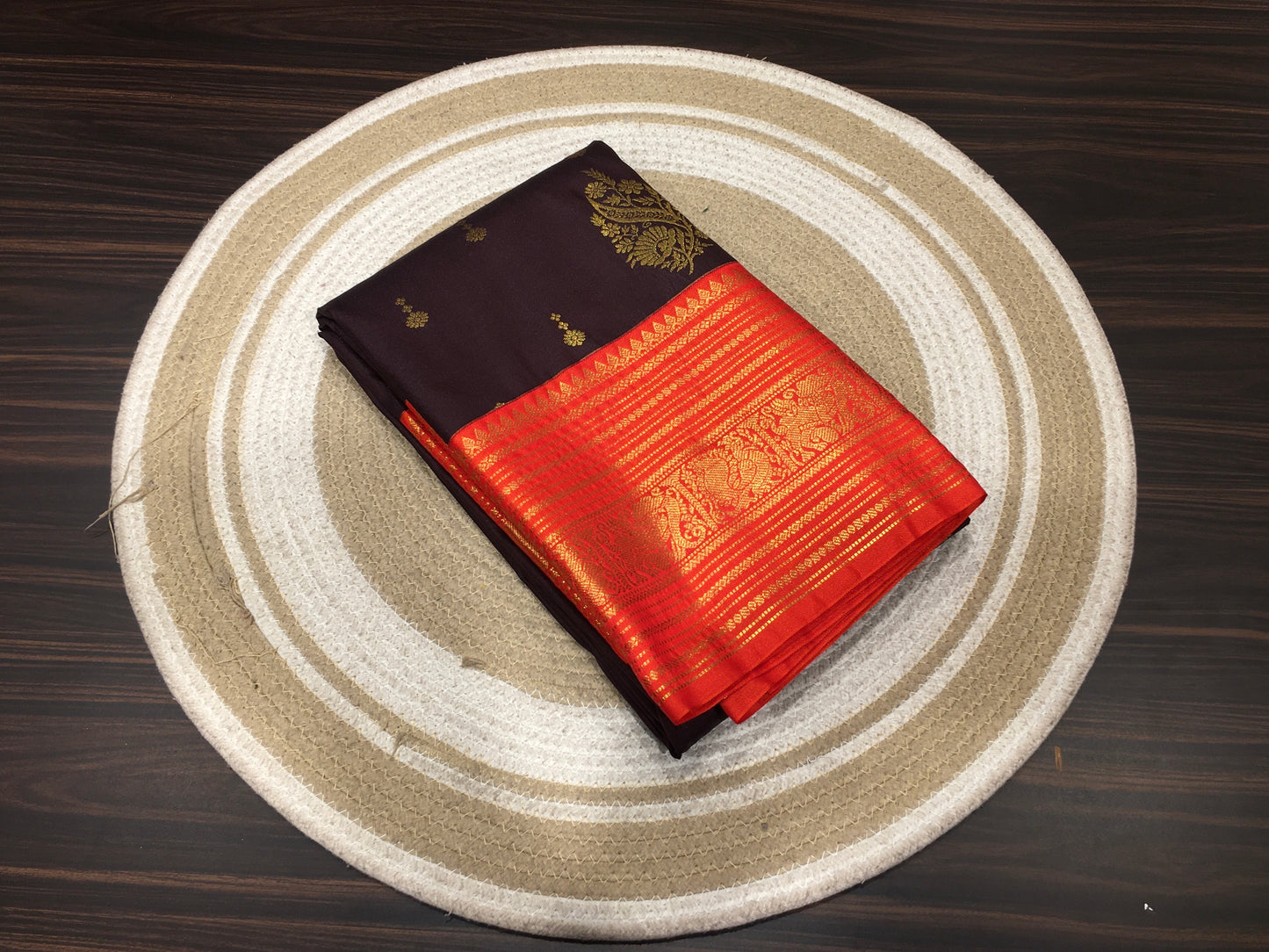 Semi Kanchipuram silk