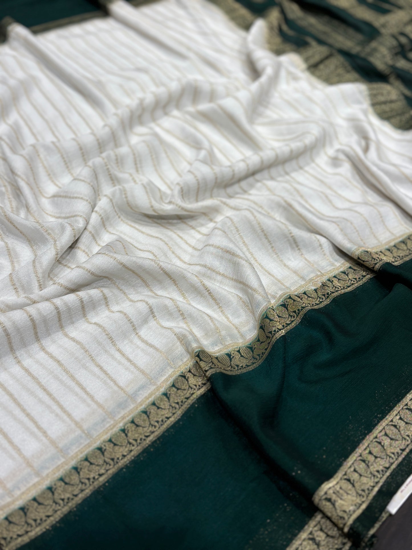 Chiffon crape saree
