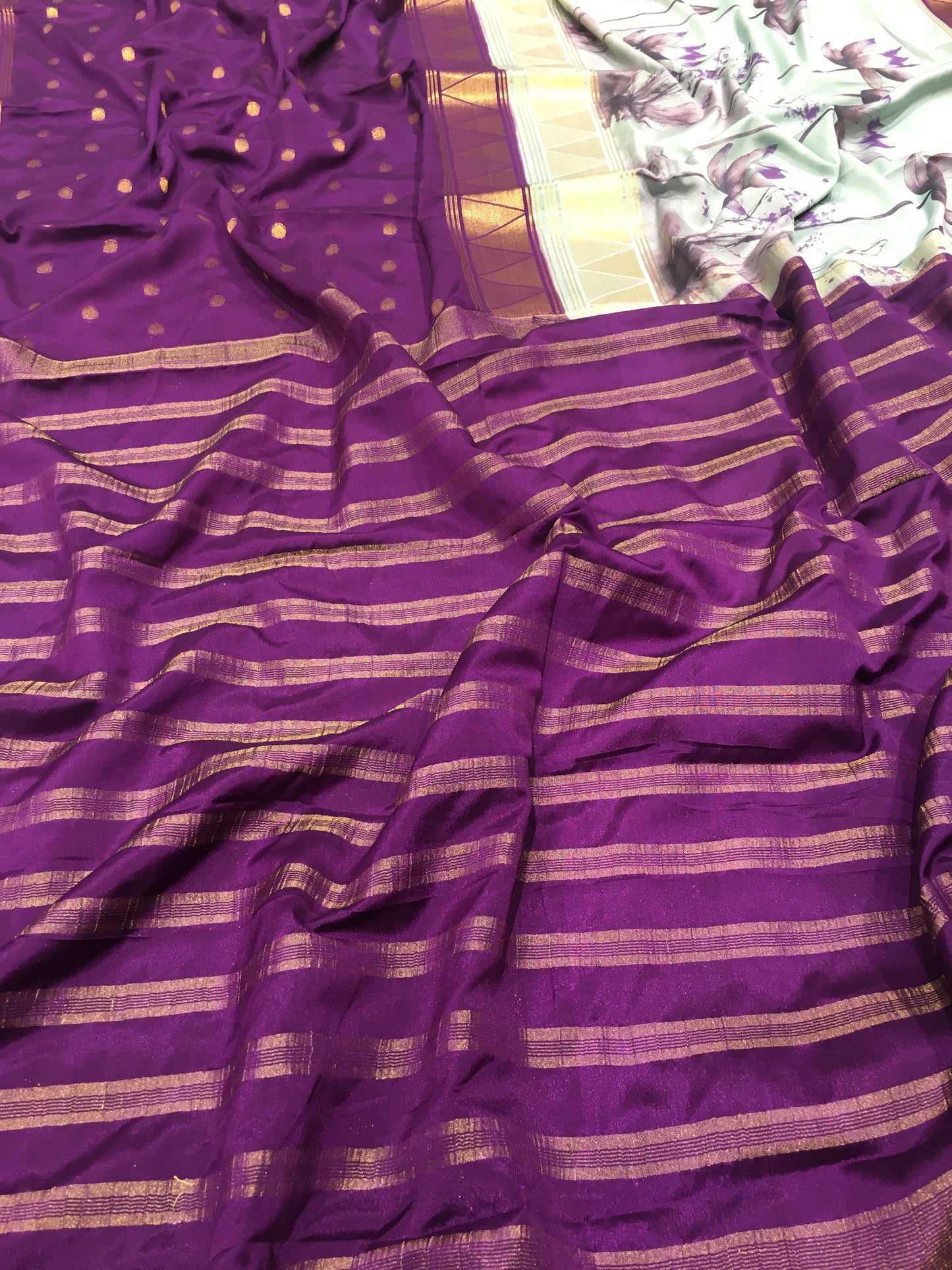 Semi Mysore Crape Silk