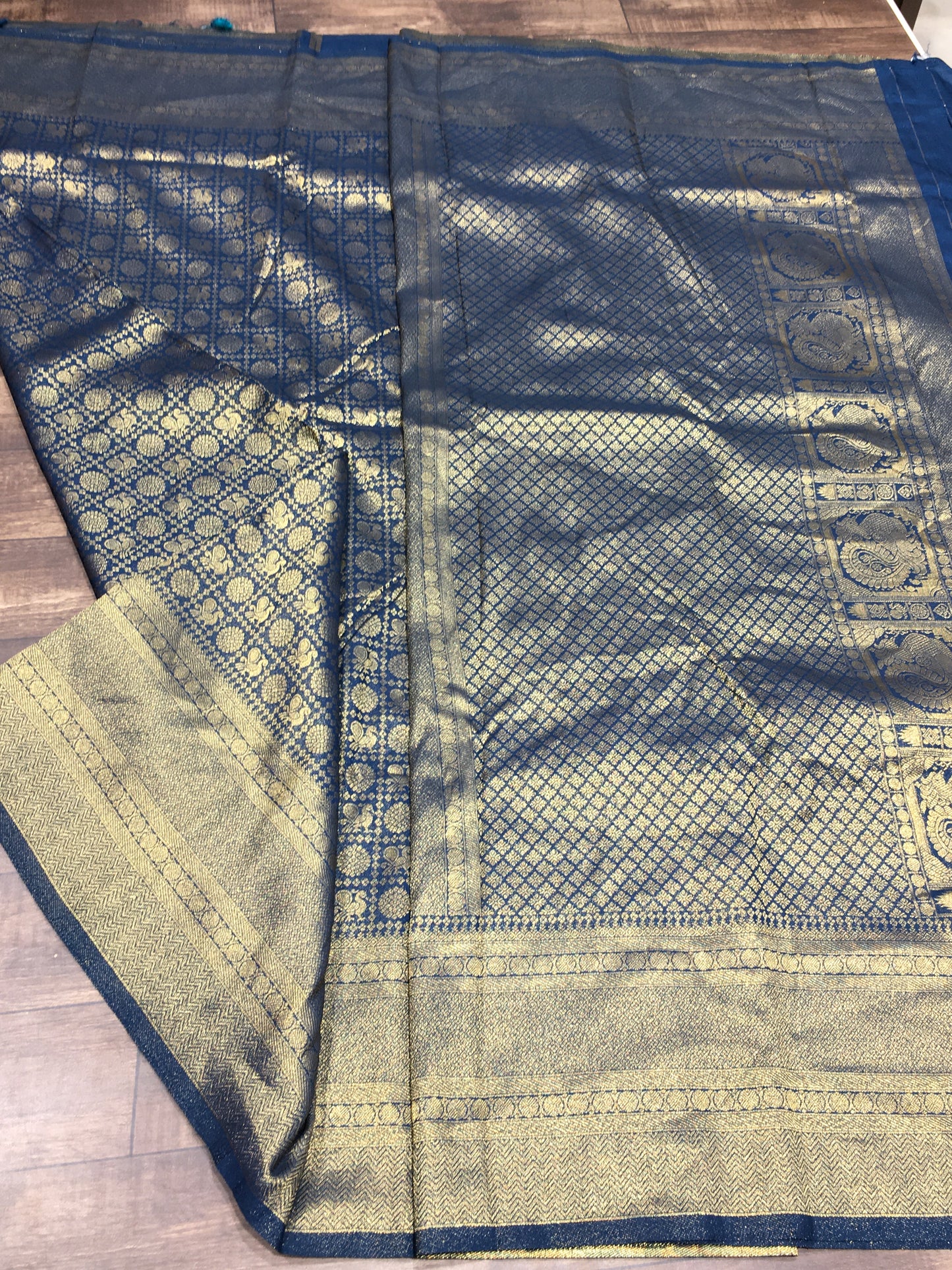 Satin crape saree