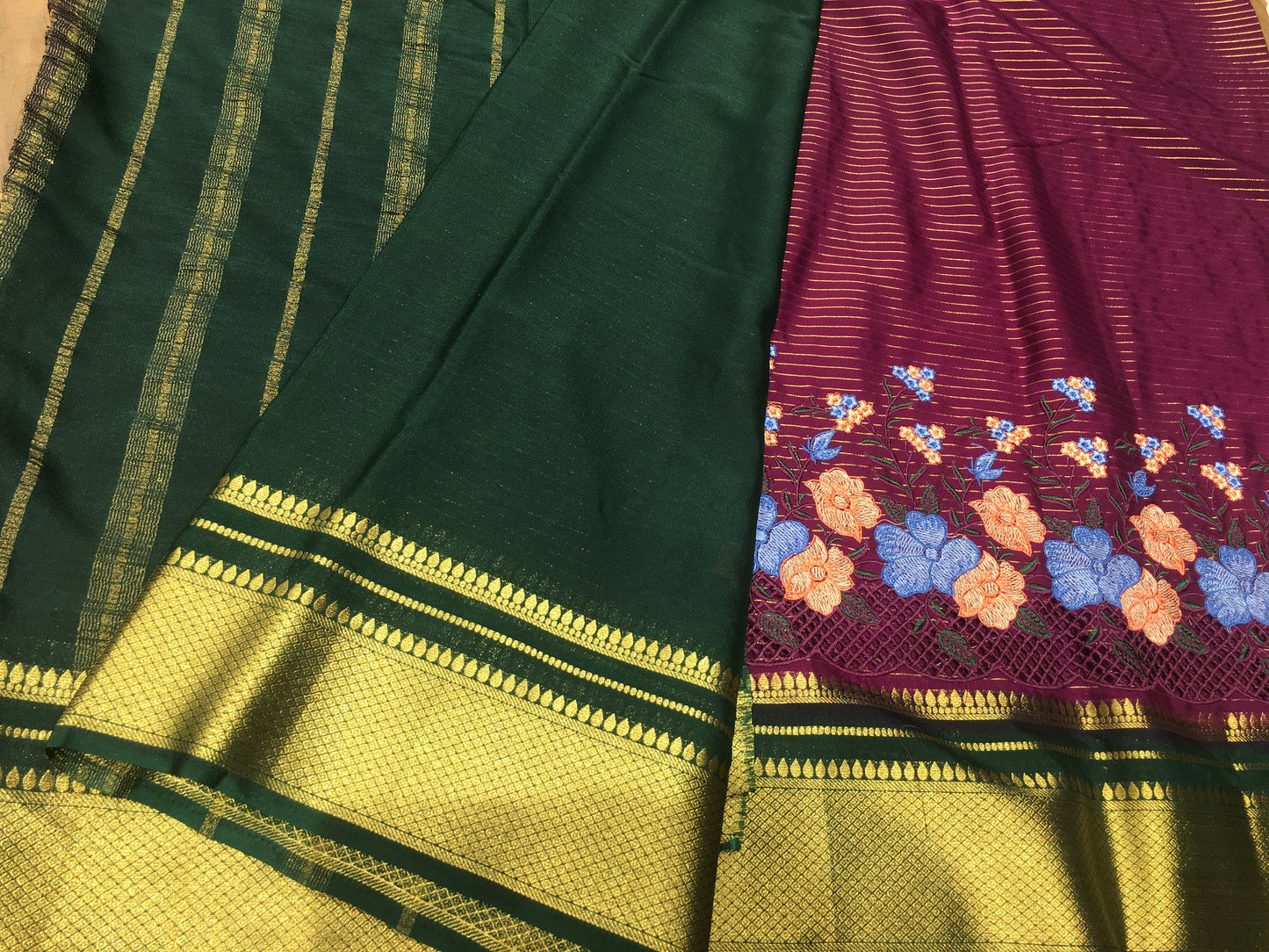 Semi Mysore crape silk