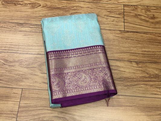 Semi Kanchipuram brocade