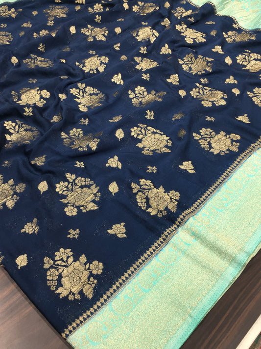 Chiffon georgette saree