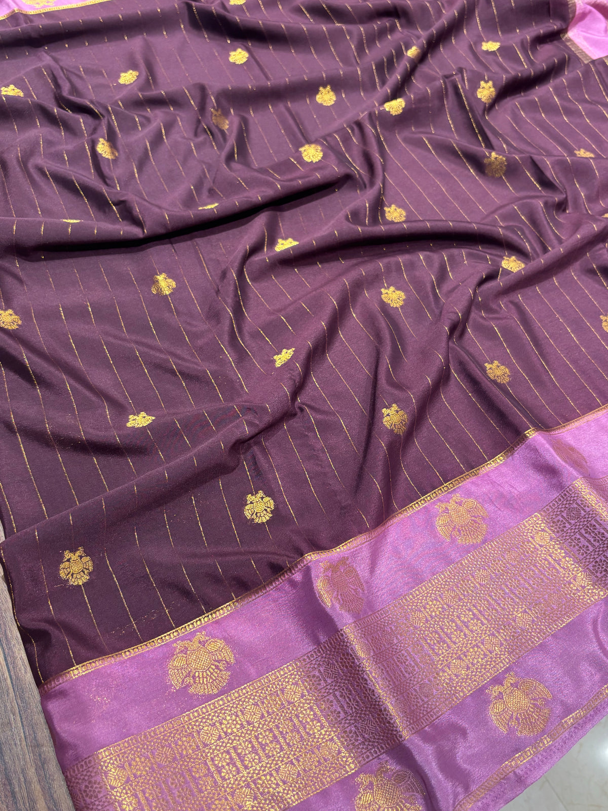 Semi Mysore Crape Silk