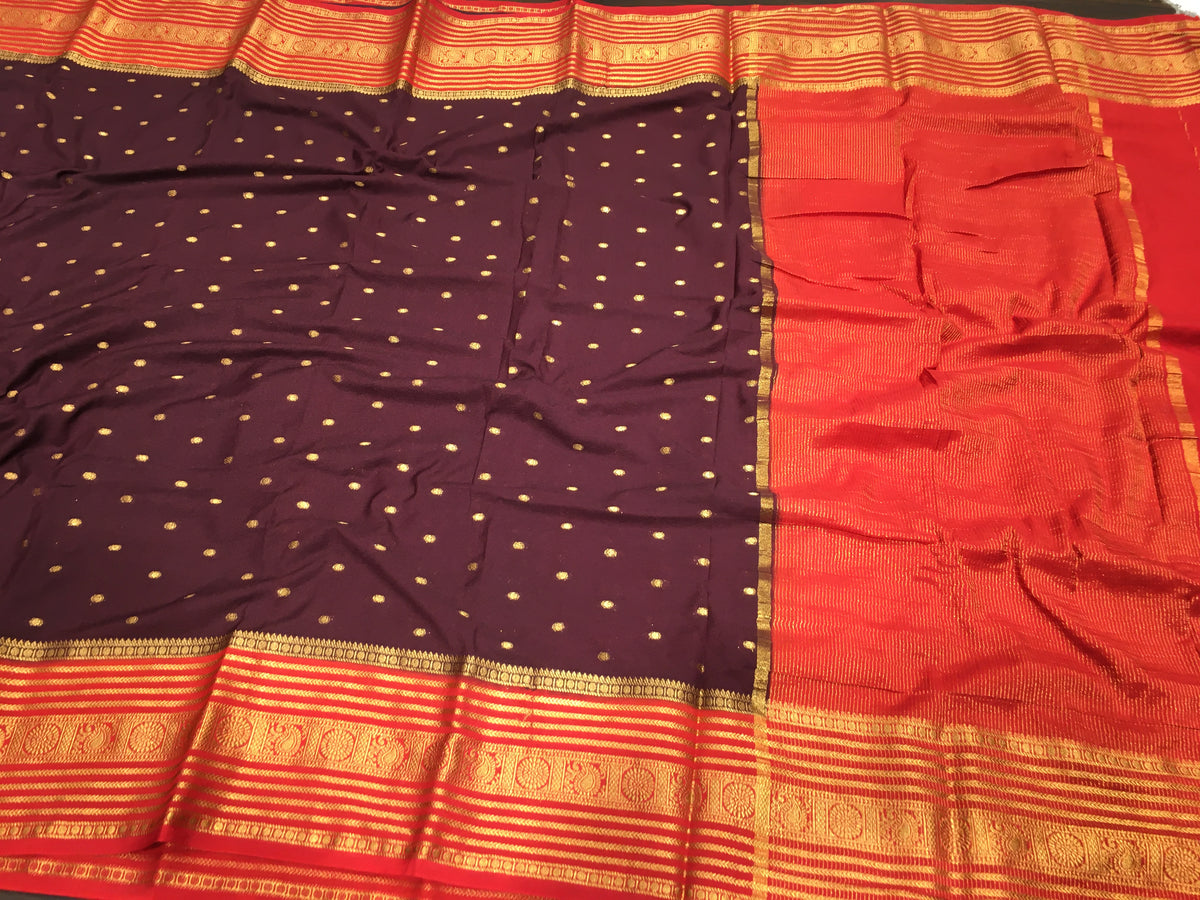 Semi Mysore Crape Silk