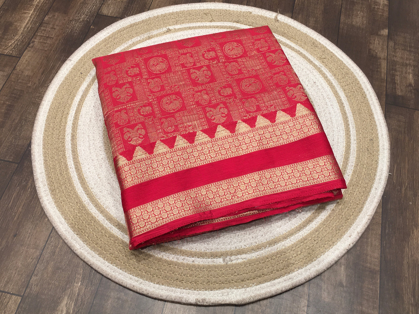 Chiffon broced saree