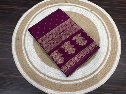Soft crape saree