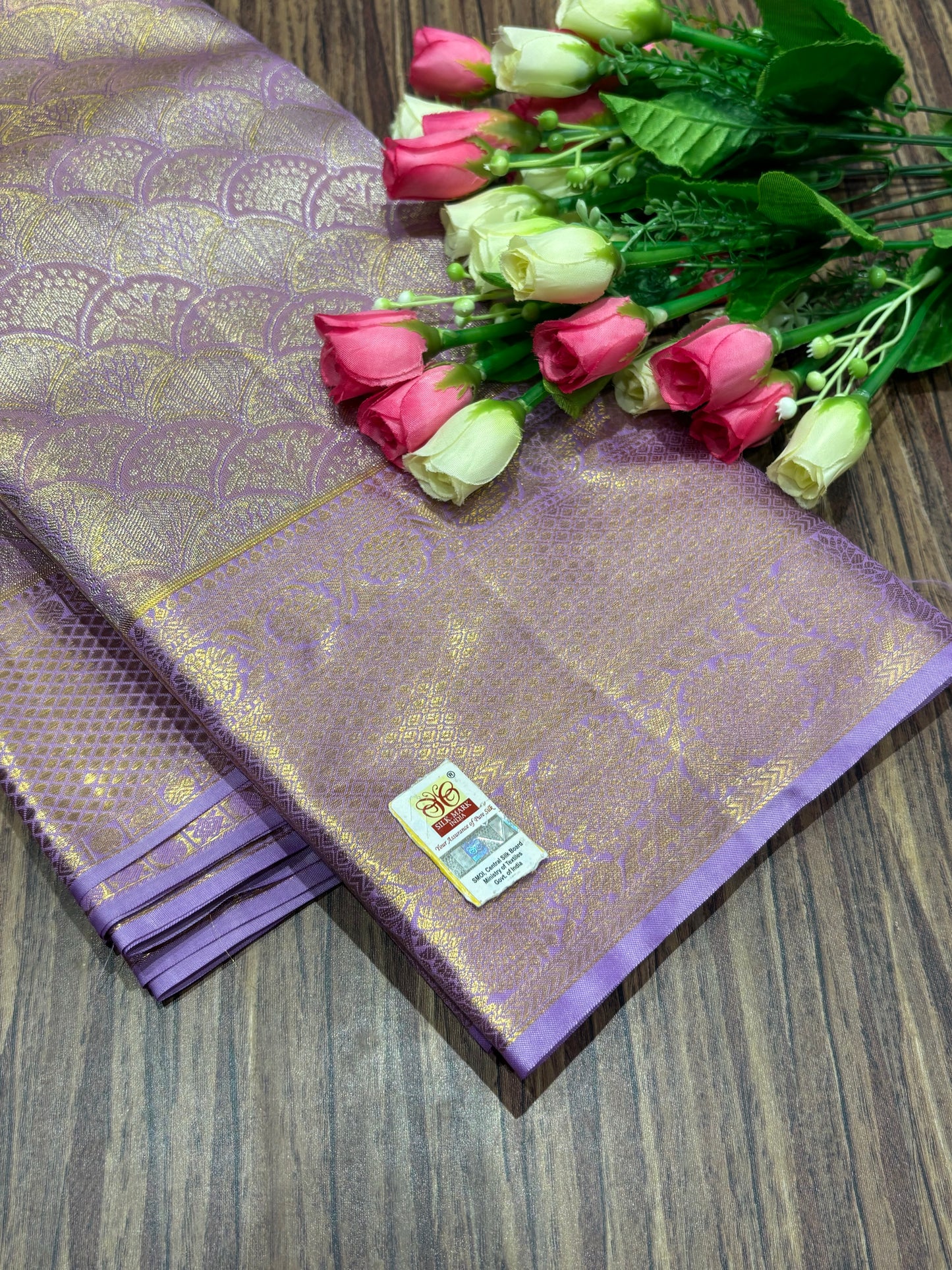 Pure Kanchipuram Broced Silk