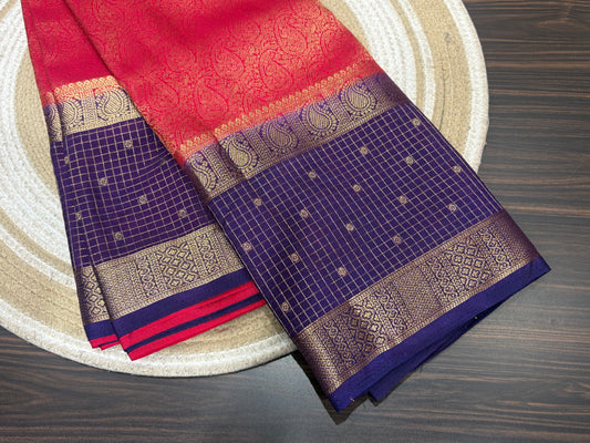Semi Mysore Crape Saree