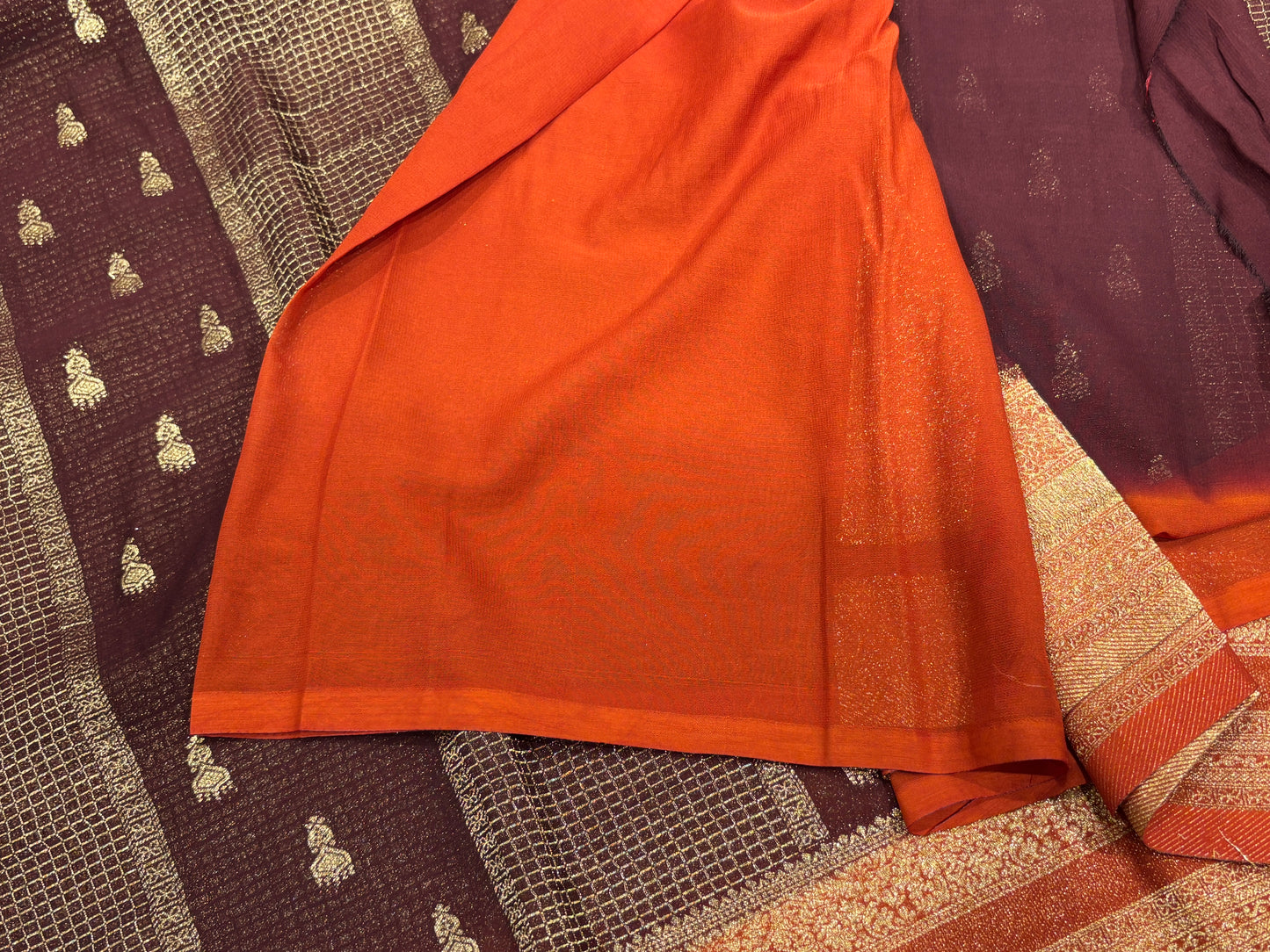 Chiffon georgette saree