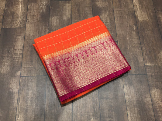 Semi Mysore Crape Saree