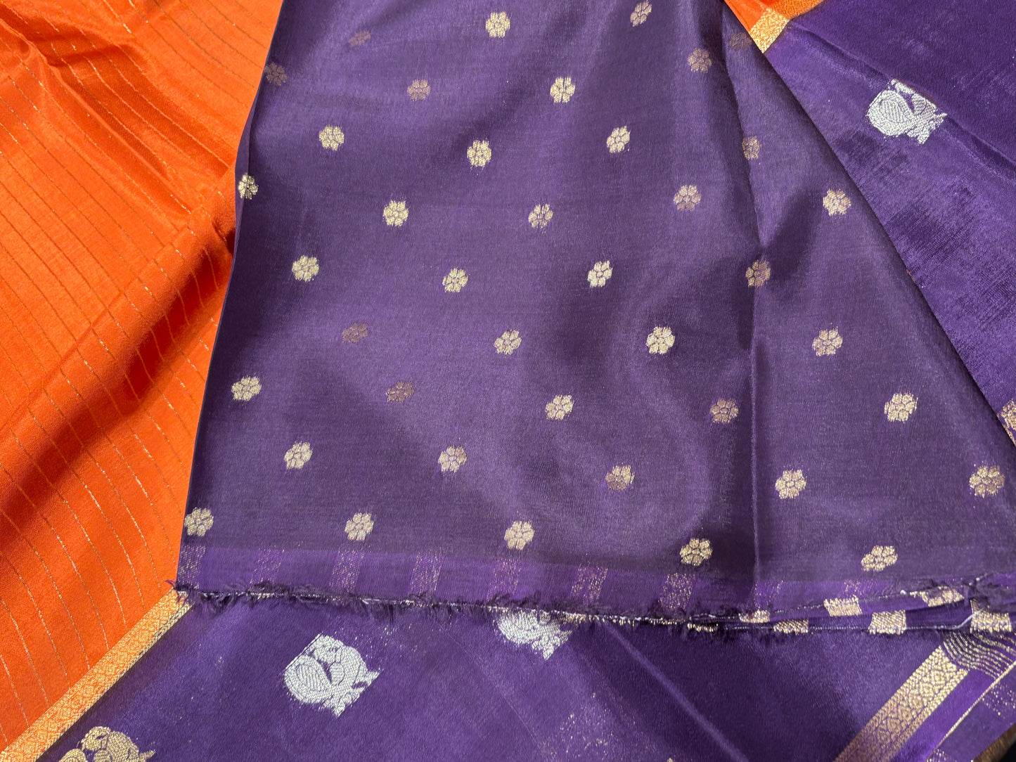 Semi Mysore crape saree