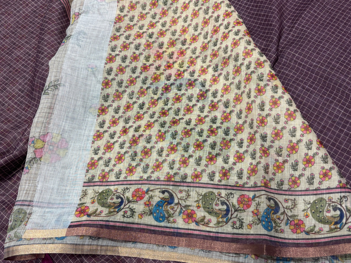 Fancy cotton saree