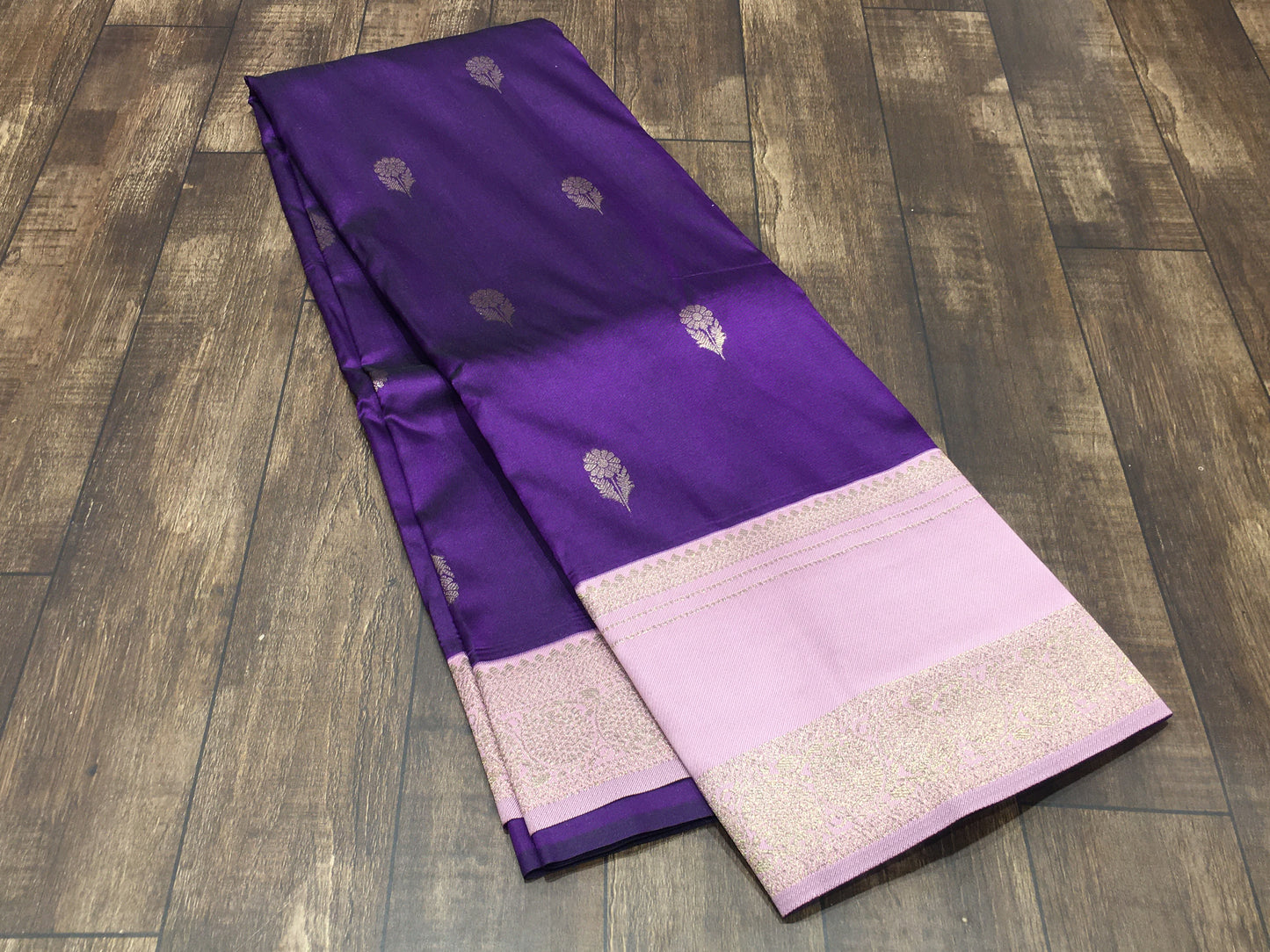 satin crape saree