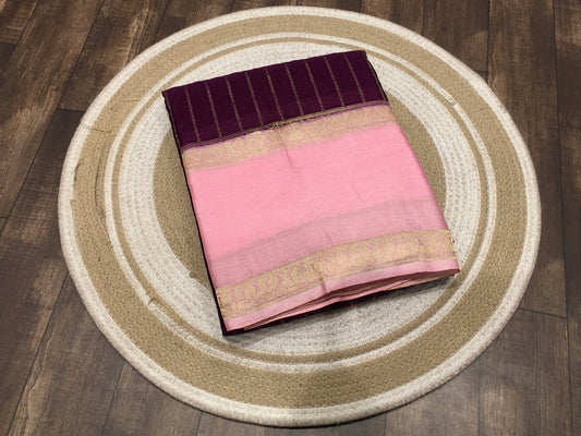 Wrinkle chiffon saree