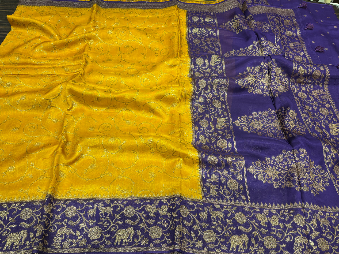 Soft tussar saree