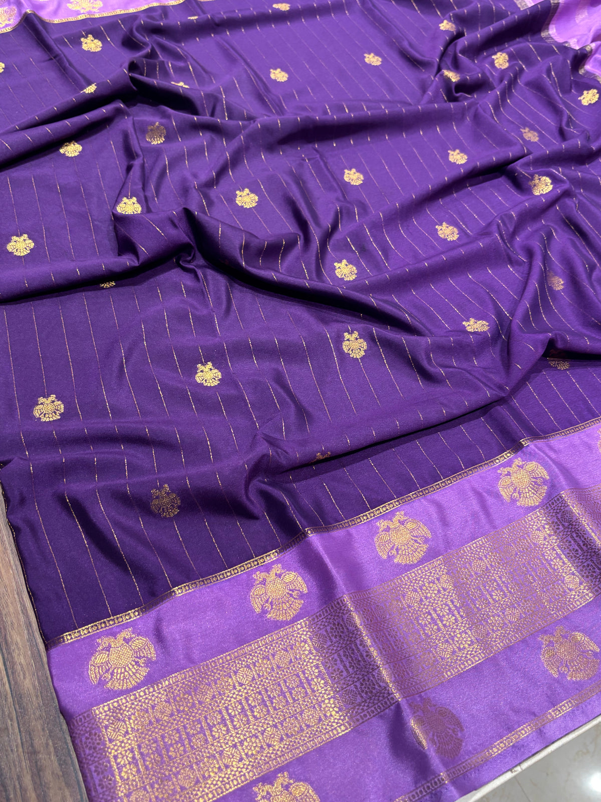 Semi Mysore Crape Silk