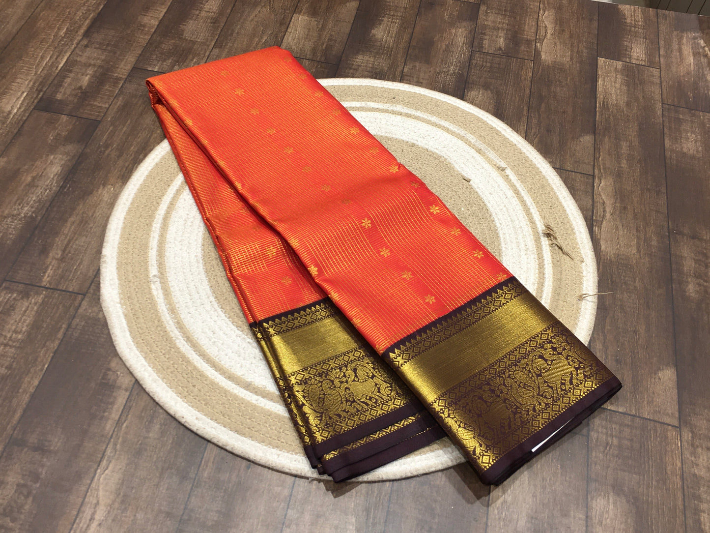 Semi Kanchipuram silk