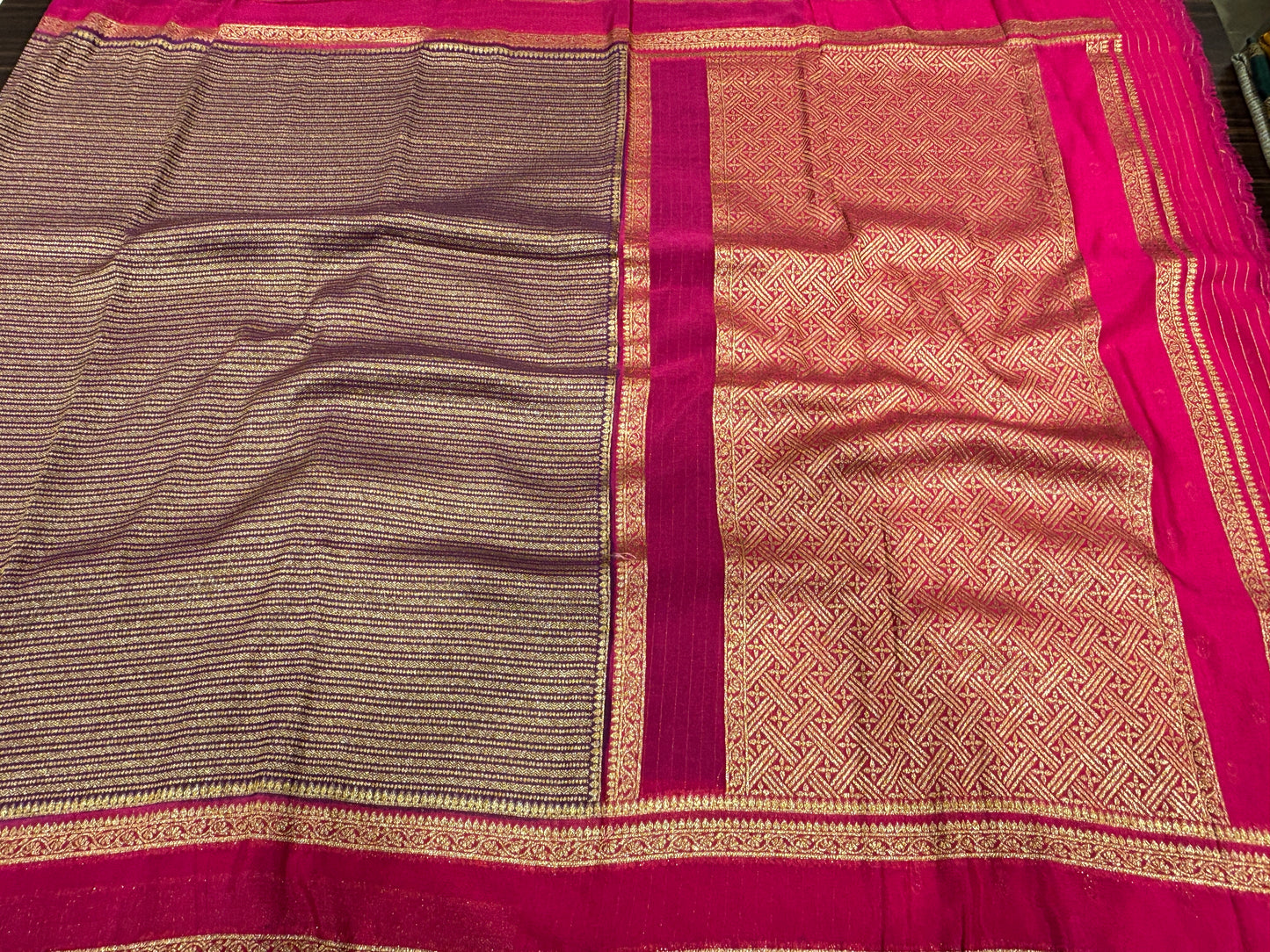 Dupion silk saree