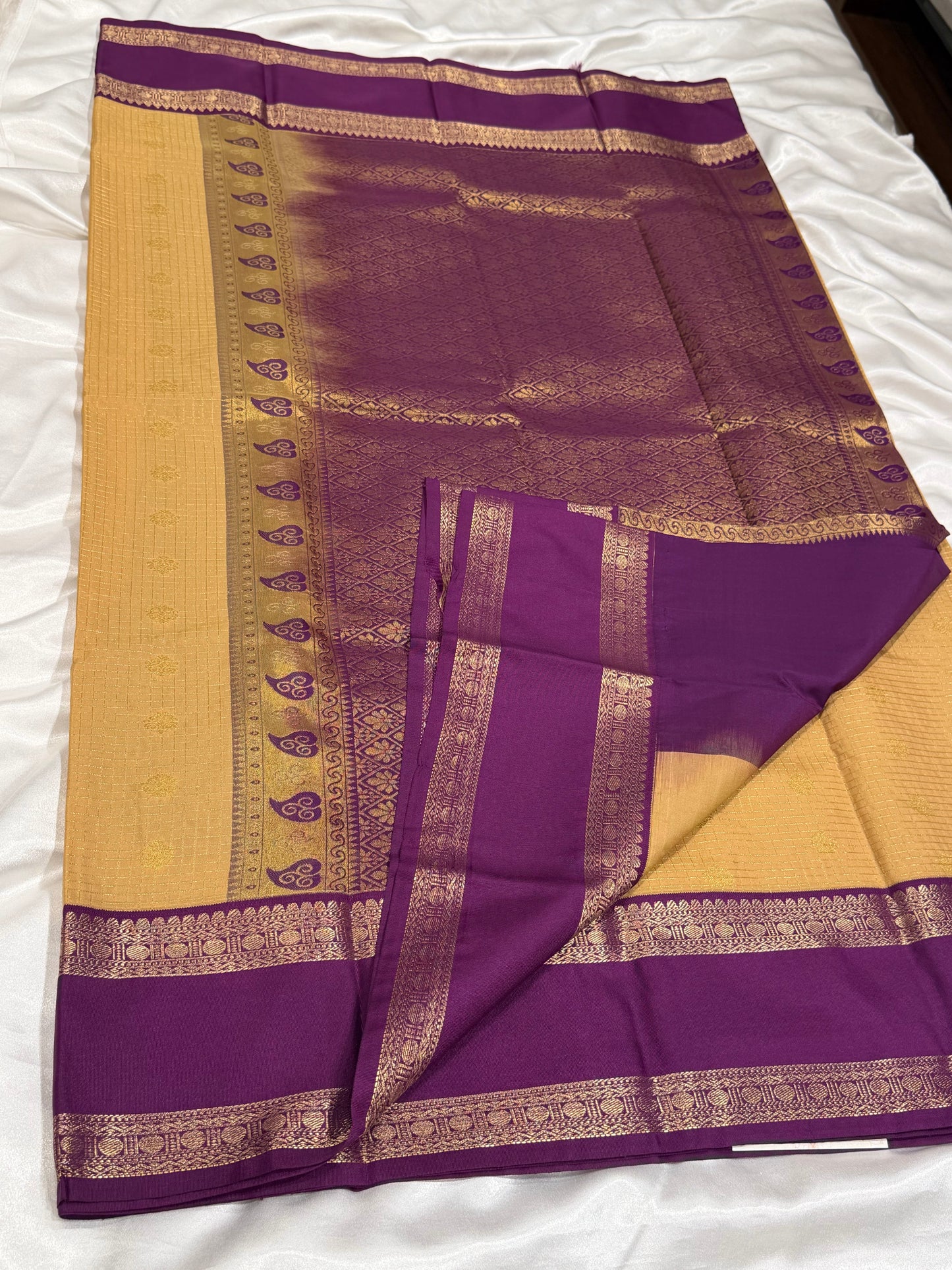 Semi Kanchipuram silk