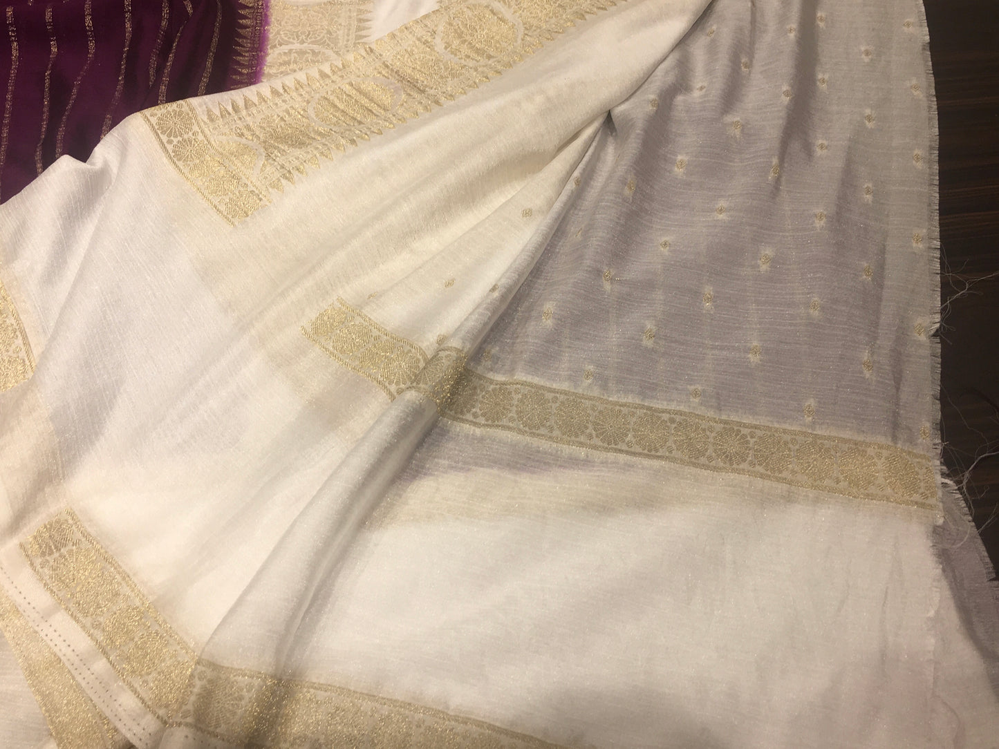 Chiffon crape saree