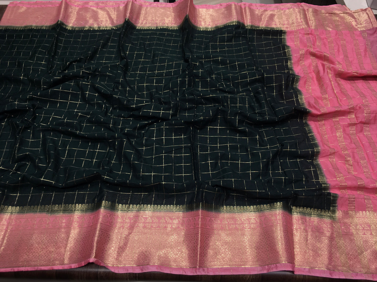 Semi Mysore Crape Saree