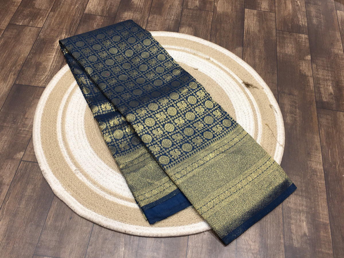 Satin crape saree