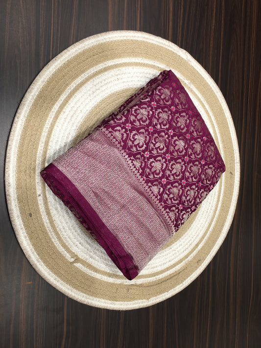 Chiffon georgette saree