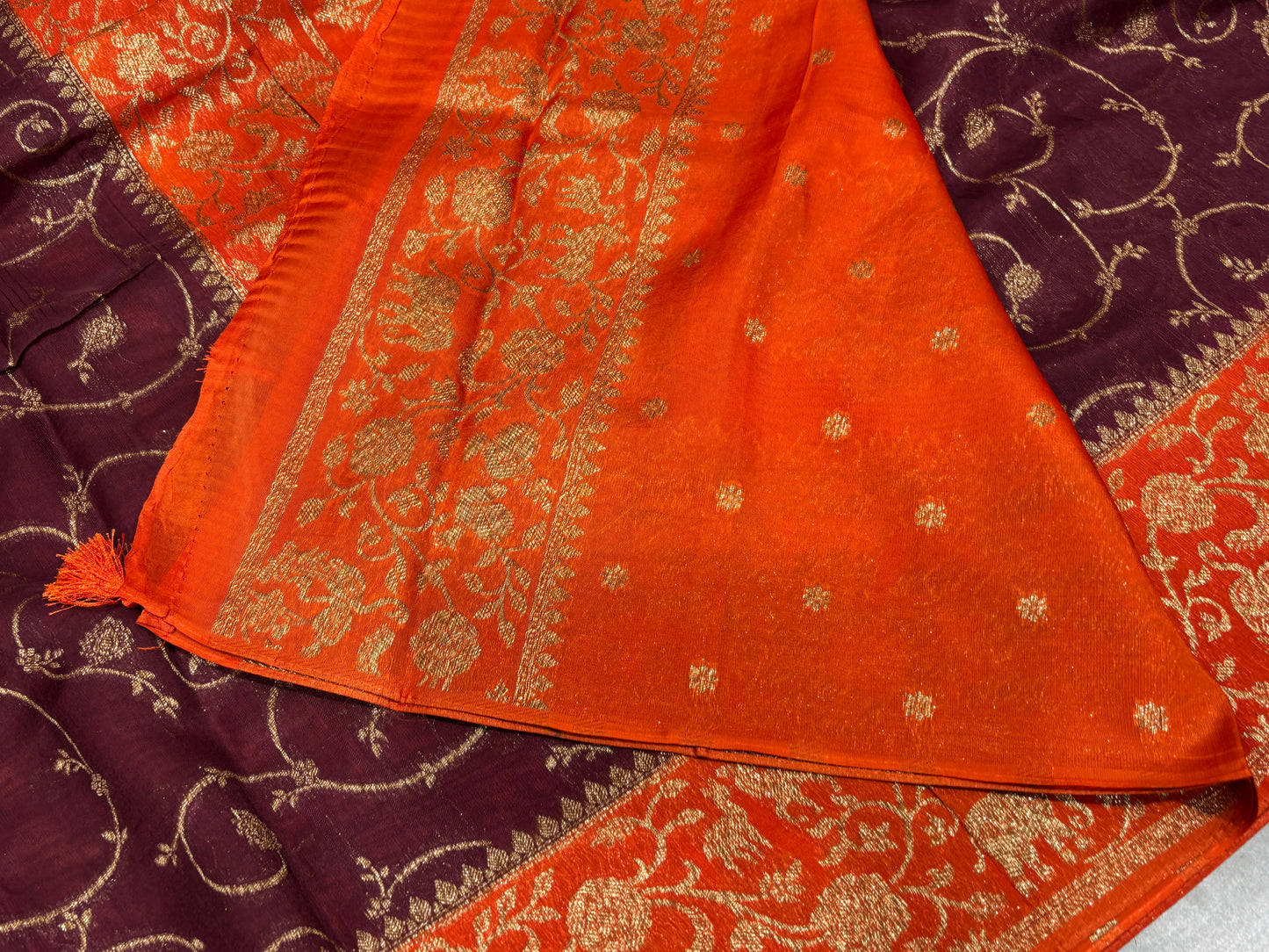 Soft tussar saree